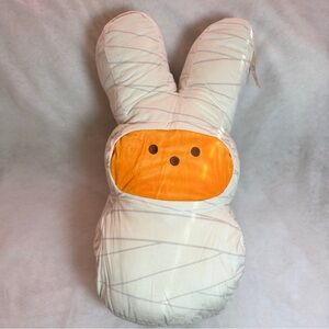 Peeps 24” Plush Orange Bunny Shape w/ White Mummy Wrap, New with‎ Tags, Dandee